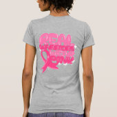 Borstkanker bewustzijn Bubble Letters T-shirt (Achterkant)