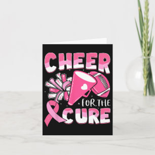 Borstkanker Bewustzijn Cheer voor de Cure Voetbal Kaart