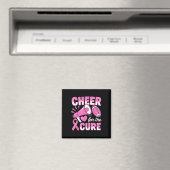 Borstkanker Bewustzijn Cheer voor de Cure Voetbal Magneet (Insitu (Vaatwasser))