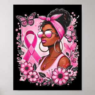 Borstkanker Bewustzijn Draag Roze Afrikaans Poster