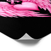 Borstkanker Bewustzijn Faith-Hope Ribbon Fight HE Poster (Hoek)