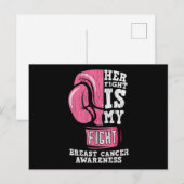 Borstkanker Bewustzijn Familie Vrienden Ondersteun Briefkaart (Voorkant / Achterkant)