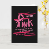 Borstkanker Bewustzijn Familie Vrienden Ondersteun Kaart (Gele Bloem)