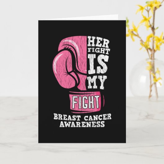 Borstkanker Bewustzijn Familie Vrienden Ondersteun Kaart (Gele Bloem)