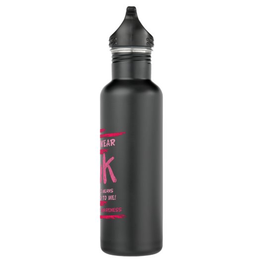 Borstkanker Bewustzijn Familie Vrienden Ondersteun Waterfles (Rechts)