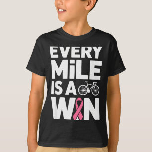 Borstkanker bewustzijn fietser fiets cycling t-shirt