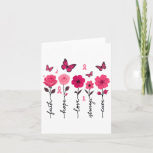 Borstkanker Bewustzijn Geloof Hoop Liefde Kracht C Kaart