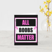 Borstkanker Bewustzijn Grappig Alle Borst Probleem Kaart (Gele Bloem)