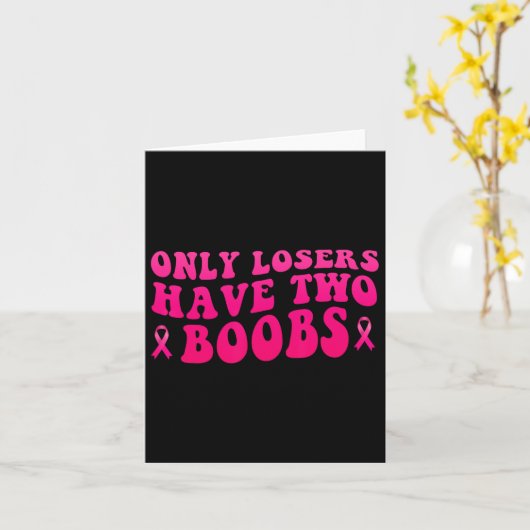 Borstkanker bewustzijn Grappige mastectomie Kaart (Gele Bloem)