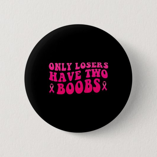 Borstkanker bewustzijn Grappige mastectomie Ronde Button 5,7 Cm (Voorkant)