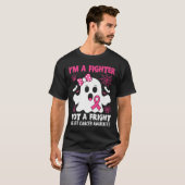 Borstkanker Bewustzijn Halloween Roze Ribbon Spoo T-shirt (Voorkant volledig)