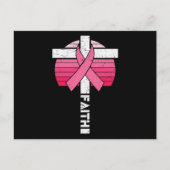 Borstkanker Bewustzijn Hoop Kracht Christelijk Briefkaart (Voorkant)
