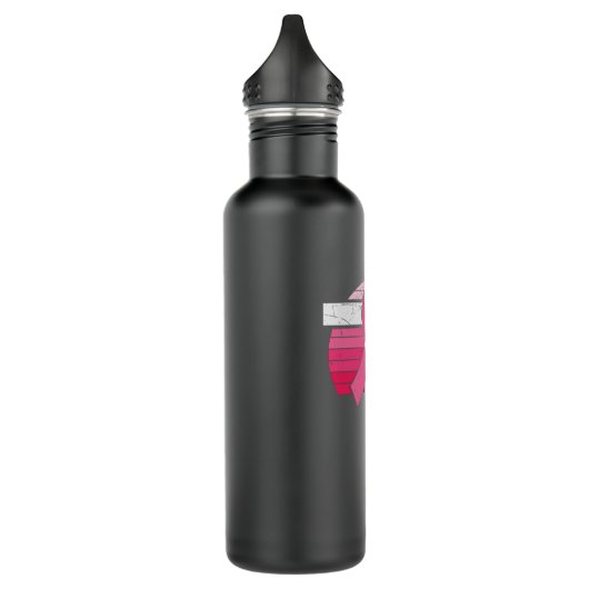 Borstkanker Bewustzijn Hoop Kracht Christelijk Waterfles (Links)