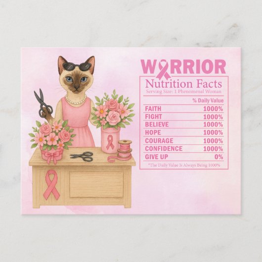 Borstkanker Bewustzijn in oktober draag we roze Briefkaart (Voorkant)