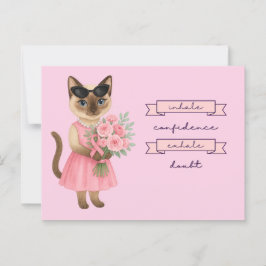 Borstkanker Bewustzijn in oktober draag we roze Briefkaart