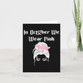 Borstkanker Bewustzijn in oktober I Draag Roze RAI Kaart (Voorkant)