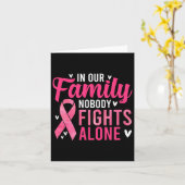 Borstkanker Bewustzijn - In onze familie niemand v Kaart (Gele Bloem)