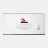 Borstkanker Bewustzijn Kat Halloween Roze Lint Bureaumat (Keyboard & Muis)
