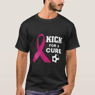 Borstkanker Bewustzijn Kick voor een remedie Voetb T-shirt