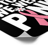 Borstkanker Bewustzijn Kinder jongens Bruh in okto Poster (Hoek)