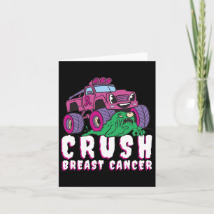 Borstkanker Bewustzijn Kinder Monster Truck Pink K Kaart