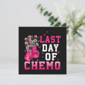 Borstkanker Bewustzijn Laatste Dag van Chemo Krijg (Staand voorkant)