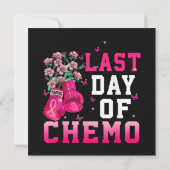 Borstkanker Bewustzijn Laatste Dag van Chemo Krijg (Achterkant)