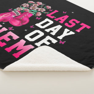 Borstkanker Bewustzijn Laatste Dag van Chemo Krijg Sherpa Deken