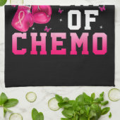 Borstkanker Bewustzijn Laatste Dag van Chemo Krijg Theedoek (Gevouwen)
