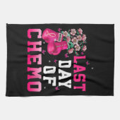 Borstkanker Bewustzijn Laatste Dag van Chemo Krijg Theedoek (Horizontaal)