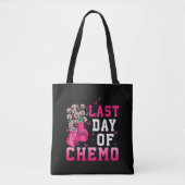 Borstkanker Bewustzijn Laatste Dag van Chemo Krijg Tote Bag (Voorkant)