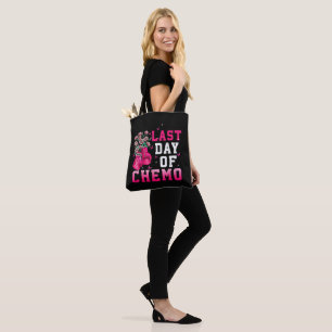 Borstkanker Bewustzijn Laatste Dag van Chemo Krijg Tote Bag