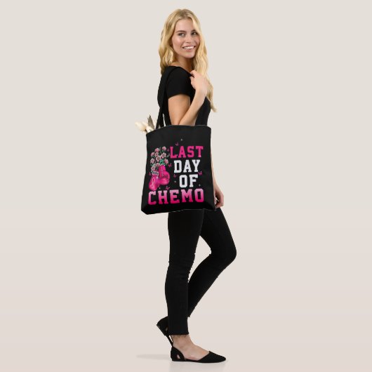Borstkanker Bewustzijn Laatste Dag van Chemo Krijg Tote Bag (Op model)