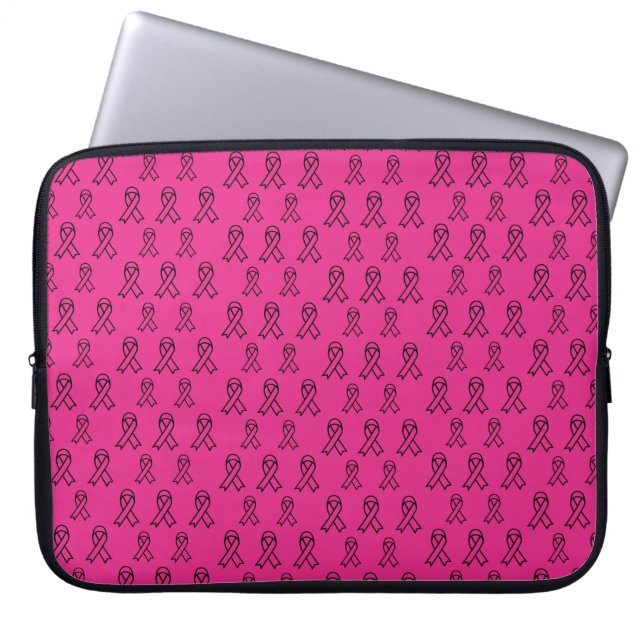 Borstkanker Bewustzijn Laptophoes Laptop Sleeve (Voorkant)