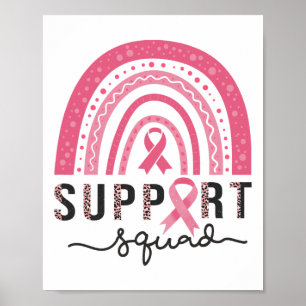 Borstkanker bewustzijn luipaard Roze Regenboog Poster