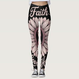 borstkanker bewustzijn maand geloof hoop genezing leggings