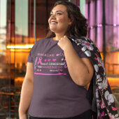 Borstkanker bewustzijn maand ontwerp grote maat t-shirt