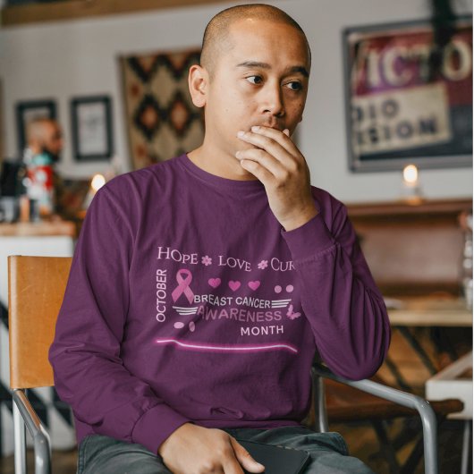 Borstkanker bewustzijn maand ontwerp t-shirt