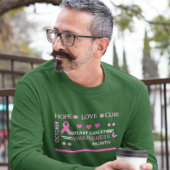 Borstkanker bewustzijn maand ontwerp t-shirt