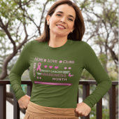 Borstkanker bewustzijn maand ontwerp t-shirt