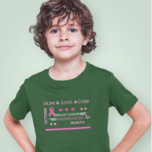 Borstkanker bewustzijn maand ontwerp t-shirt