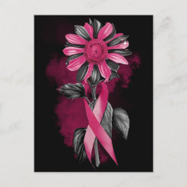 Borstkanker bewustzijn maand overlevende krijger b feestdagenkaart