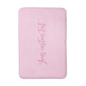 Borstkanker bewustzijn maand roze aangepaste scrip badmat (Voorkant Verticaal)
