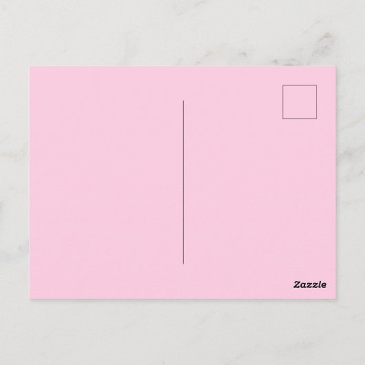 Borstkanker bewustzijn maand roze aangepaste scrip briefkaart (Achterkant)