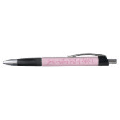 Borstkanker bewustzijn maand roze aangepaste scrip pen (Bovenkant)