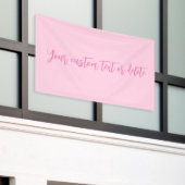 Borstkanker bewustzijn maand roze aangepaste scrip spandoek (Buitenkant Gebouw)