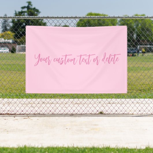 Borstkanker bewustzijn maand roze aangepaste scrip spandoek (Insitu)