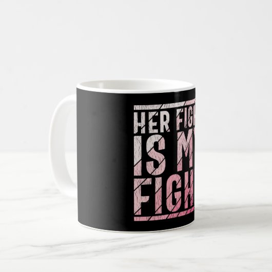Borstkanker bewustzijn moeder dochter zus koffiemok (Voorkant links)