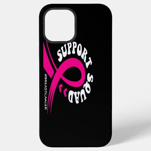 Borstkanker Bewustzijn Ondersteuningsteam Roze Lin iPhone Hoesje (Achterkant)