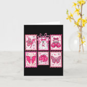 Borstkanker Bewustzijn Pink Ghost Bow Coquette Wo Kaart (Gele Bloem)